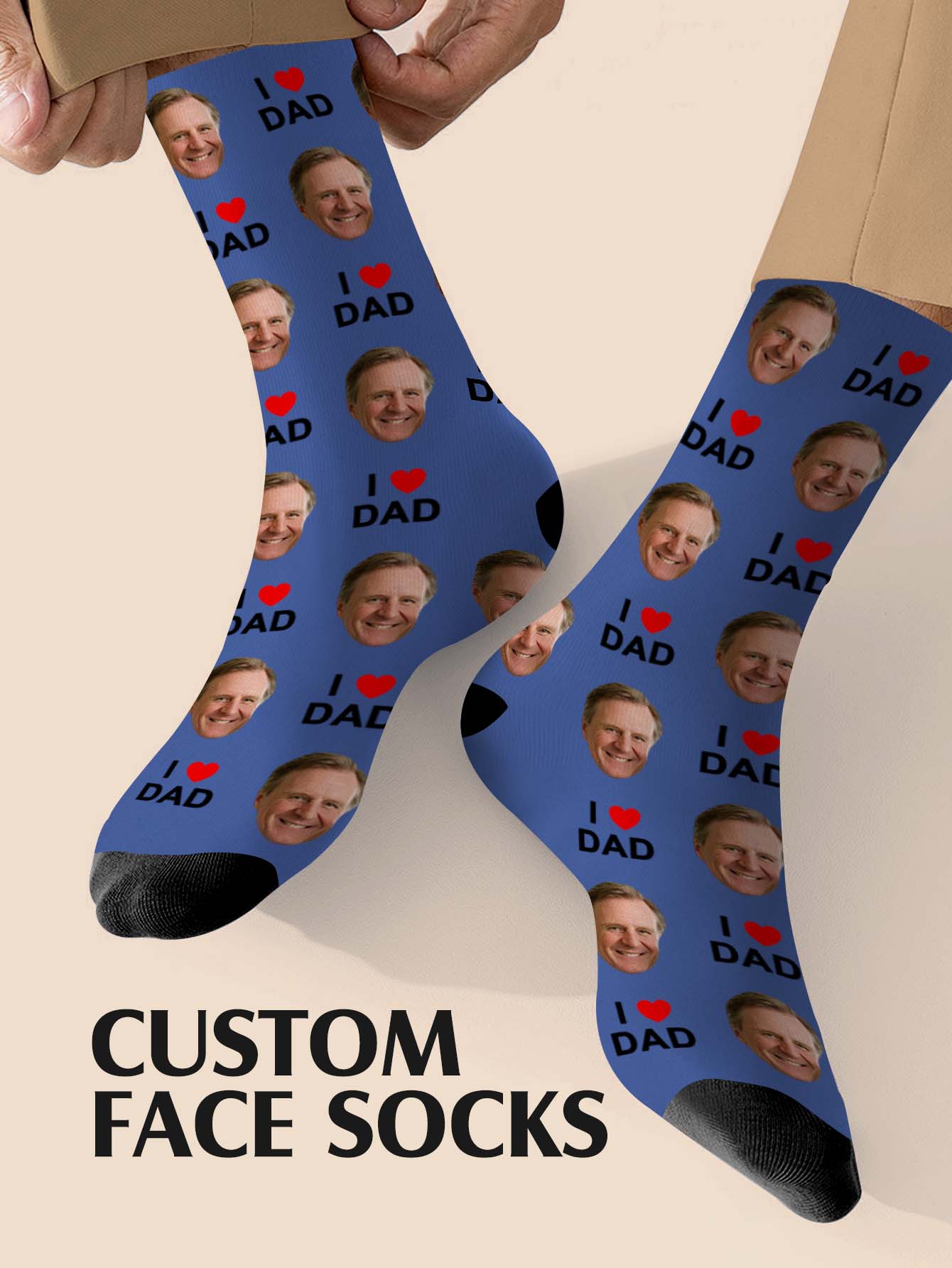 Photography Object - Chaussettes personnalisées pour la fête des