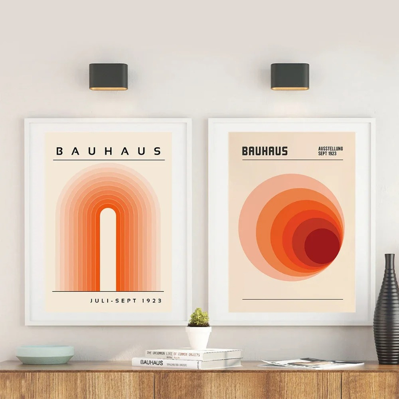 Photography Geometry - Affiches d'exposition imprimées d'art rétro Bauhaus