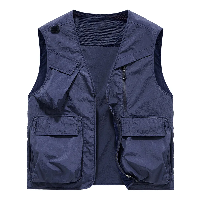Photography Vest - Gilet d'été grande taille pour hommes,