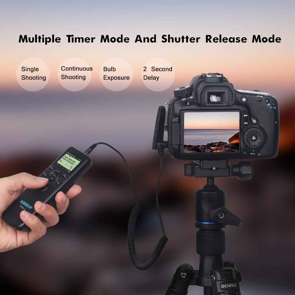 Timelapse Controller - AODELAN TRS-1 Minuterie Intervalleur Télécommande Déclencheur