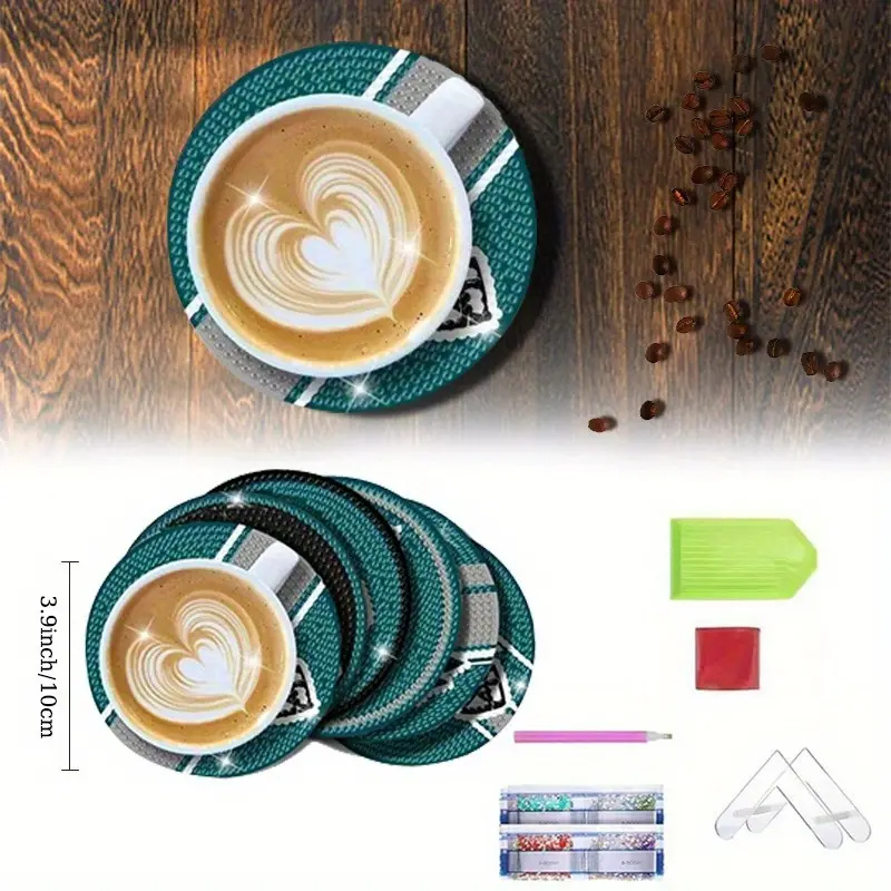 Photography Geometry - Lot de 6 sous-verres en bois