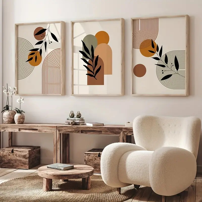 Photography Geometry - Lot de 3 affiches abstraites géométriques
