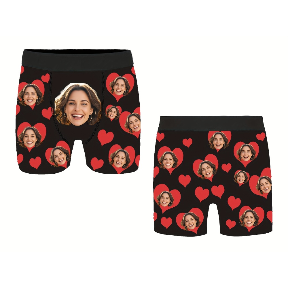 Photography Object - Boxers personnalisés avec photo pour homme,