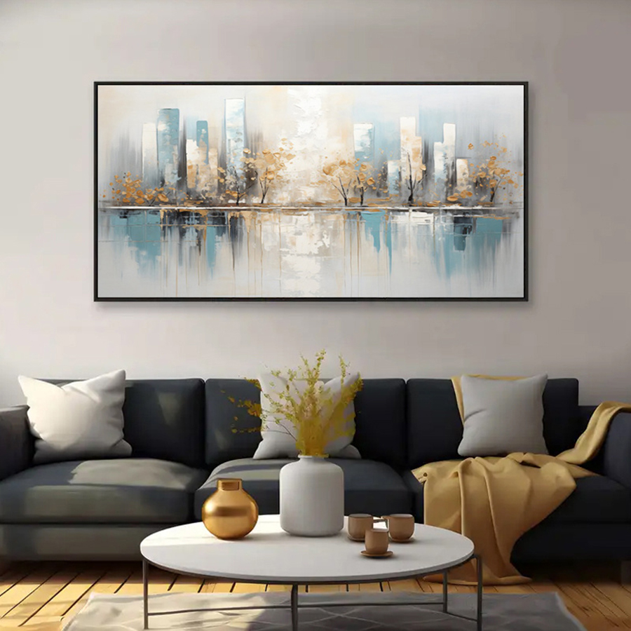 Toile abstraite moderne sans c - Photography Geometry avis et prix
